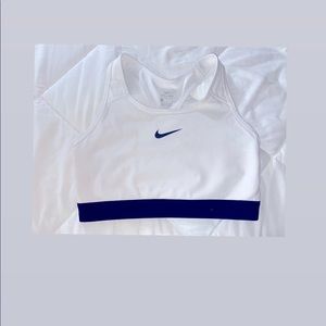 White Nike bra!!
